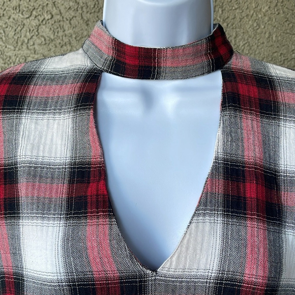 No.045 Zara Woman Long Sleeve Plaid Shirt - Picture 3 of 6